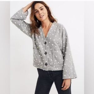 Madewell Texture & Thread Boxy Bobble Cardigan